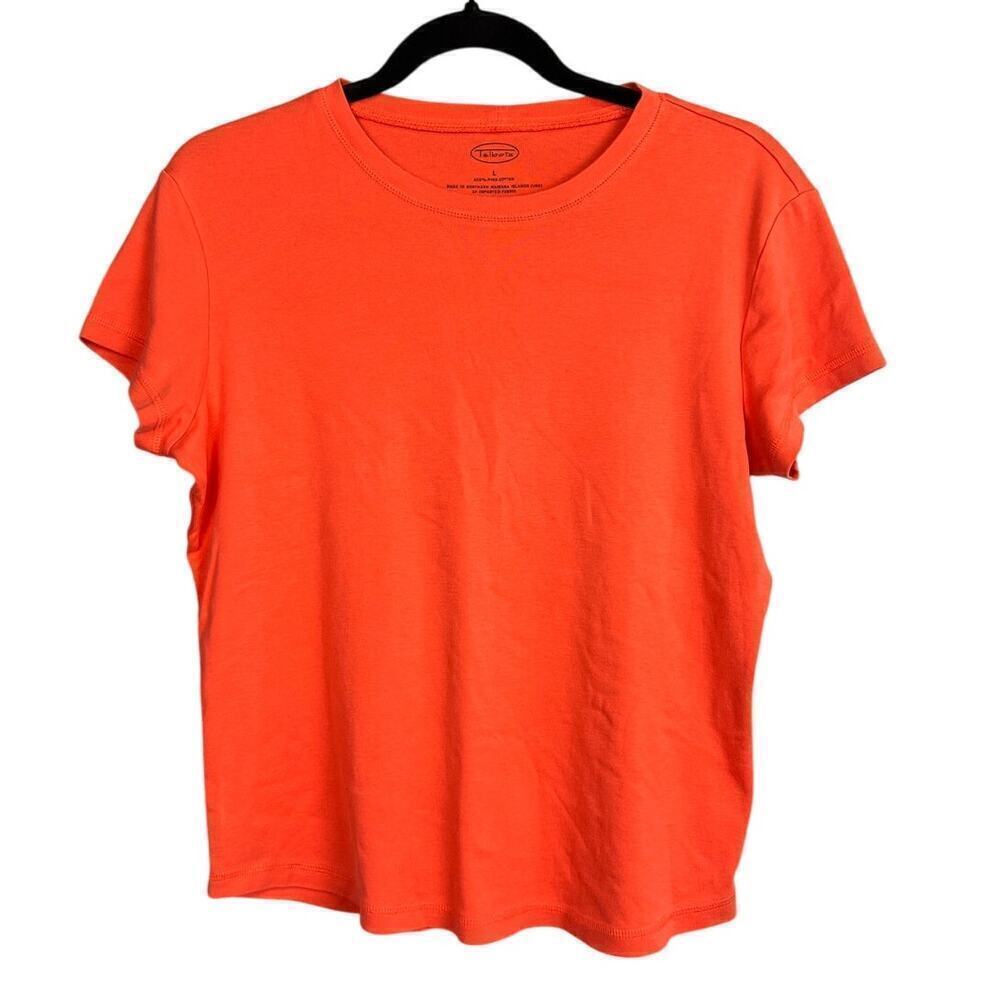 Talbots 100% Pima Cotton Short Sleeve Shirt Size L